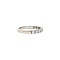 vintage White gold vintage row ring with diamond 14 kt