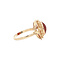 vintage Gold vintage ring with carnelian 14 kt