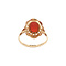 vintage Gold vintage ring with carnelian 14 kt