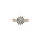 vintage Golden vintage entourage ring with diamond 14 kt
