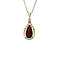 vintage Gold vintage pendant with garnet 14 kt