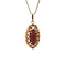 vintage Gold vintage pendant with garnet 14 kt