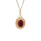 vintage Gold vintage pendant with garnet 14 kt