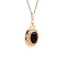 vintage Gold vintage pendant with garnet 14 kt