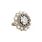 vintage Gold vintage entourage ring with rose diamond 14 kt/925
