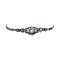 vintage Zilveren vintage armband met diamant 925/14 kt