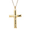 vintage Bicolour gold vintage cross pendant 14 kt