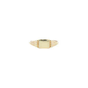 Gold signet ring 14 kt