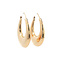 vintage Gold vintage smooth earrings 18 kt
