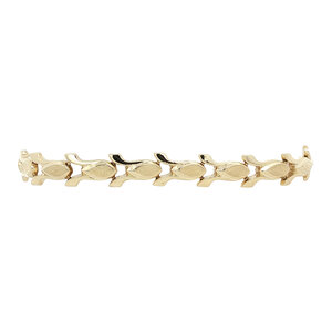 Gouden fantasie armband 14 kt