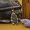 vintage Gouden vintage hanger met jade 14 kt