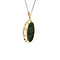 vintage Gouden vintage hanger met jade 14 kt