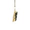 vintage Gouden vintage hanger met jade 14 kt