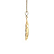 vintage Gold vintage pendant with spinel 14 kt