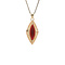 vintage Gold vintage pendant with carnelian 14 kt