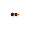 vintage Bicolour gold vintage rose stud earrings 14 kt
