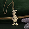 vintage Gouden Vintage Donald Duck hanger 14 kt
