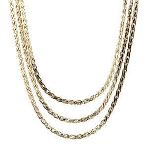 Gouden fantasie collier 14 kt