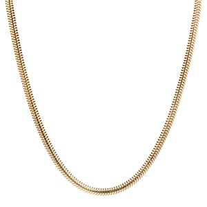 Gold snake necklace 14 kt