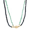 vintage Vintage sapphire and emerald necklace with 14 kt gold clasp