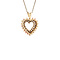 vintage Vintage heart pendant with ruby and diamond 10 kt