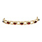 vintage Gold vintage bracelet with garnet 14 kt