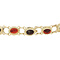 vintage Gold vintage bracelet with garnet 14 kt