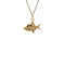 vintage Gold vintage fish pendant 18 kt