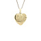 vintage Gold vintage heart medallion with engraving 14 kt
