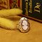 vintage Gold vintage ring with cameo 14 kt