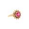vintage Gouden vintage ring met robijn 20 kt