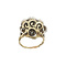 vintage Gouden vintage entourage ring met roosdiamant 14 krt/925