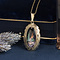 vintage Gold vintage pendant with enamel 14 kt