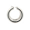 vintage White gold vintage smooth hoop earrings 14 kt