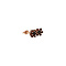 vintage Rose-gold vintage entourage stud earrings with garnet 14 kt