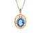 vintage Gold vintage pendant with spinel 18 kt