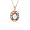 vintage Gold vintage pendant with spinel 18 kt