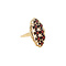 vintage Gold vintage ring with garnet 14 kt