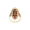 vintage Gold vintage ring with garnet 14 kt