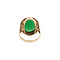 vintage Golden vintage ring with chrysoprase 14 kt