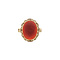 vintage Gold vintage ring with carnelian 14 kt