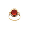 vintage Gold vintage ring with carnelian 14 kt