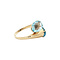 vintage Golden vintage ring with topaz 14 kt
