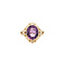 vintage Golden vintage ring with amethyst 14 kt