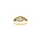 vintage Gouden vintage ring met granaat 14 kt