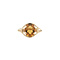 vintage Gouden vintage ring met kleursteen 14 kt