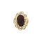 vintage Gold vintage ring with garnet 14 kt