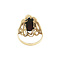 vintage Gouden vintage ring met granaat 14 kt