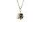 vintage Gold vintage bell pendant with enamel 14 kt