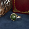 vintage Gold vintage ring with nephrite jade 14 kt